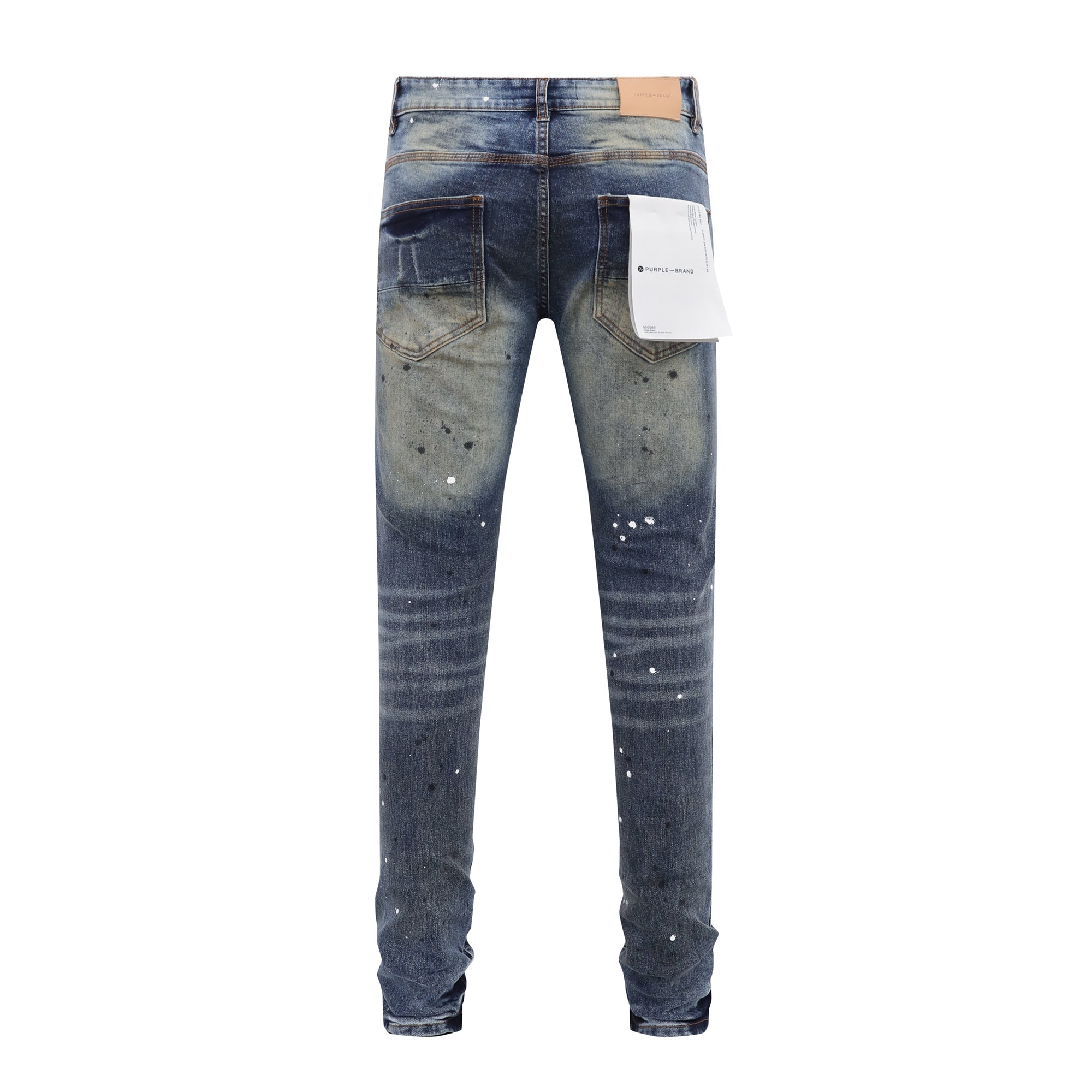 P503 Blue Painted Jeans