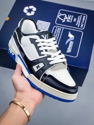 Black and Blue Trainer Sneaker