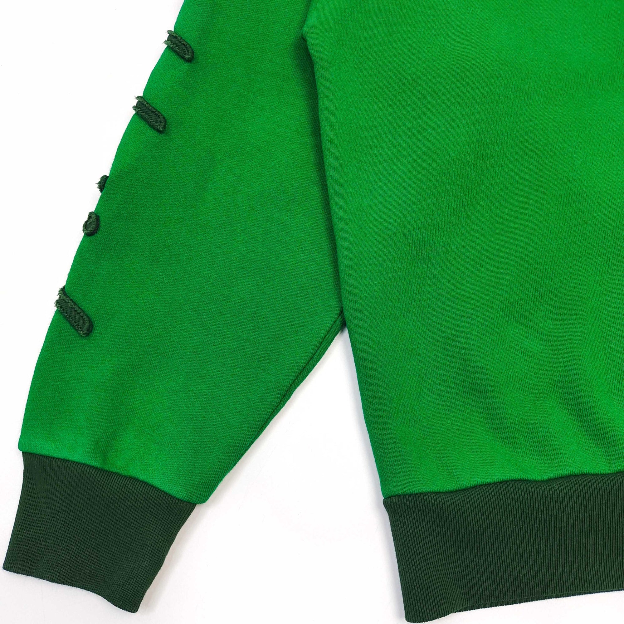 Sp5der Triple 5 Stitch Zip Up Hoodie Green