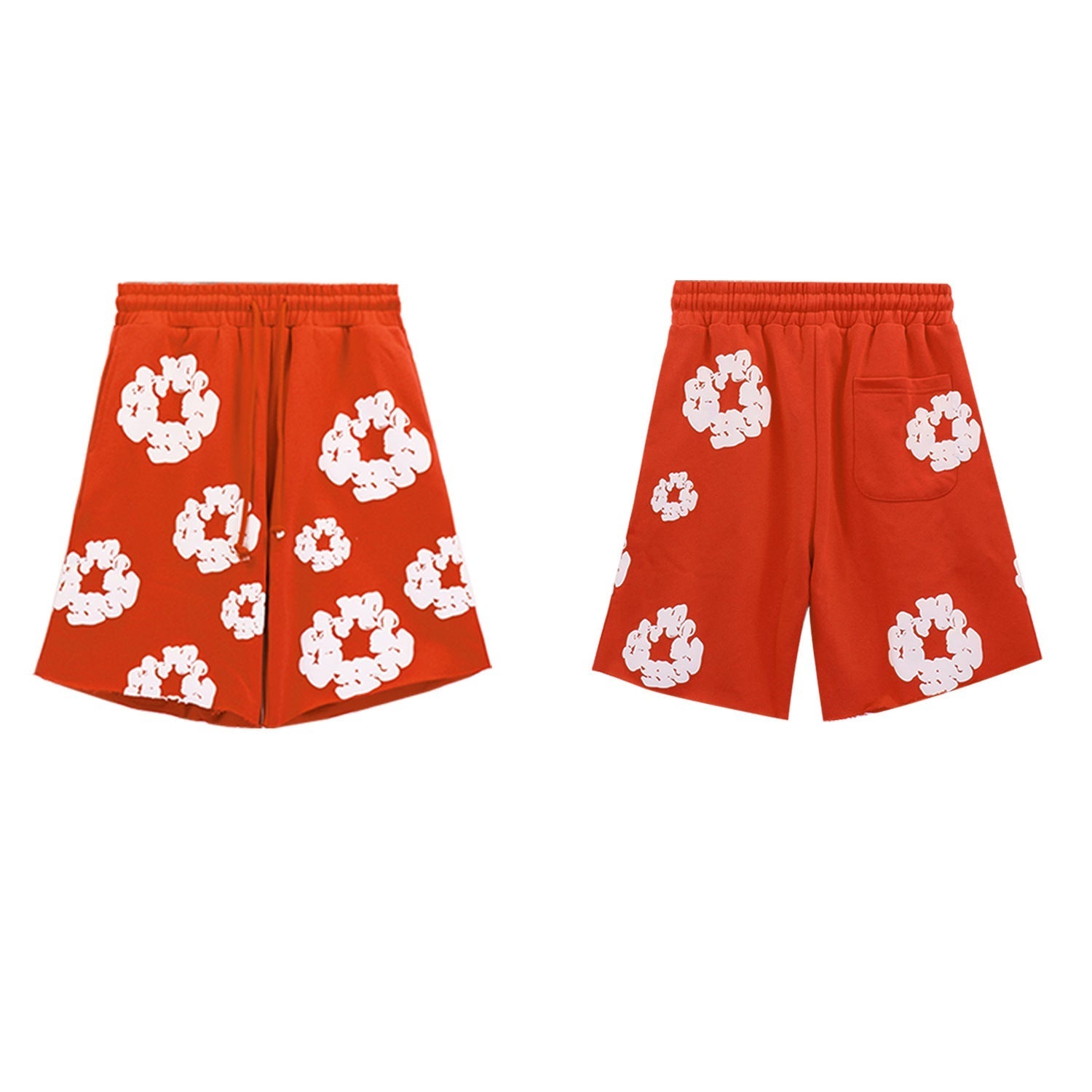 DT 'Orange Wreath' Sweat Shorts