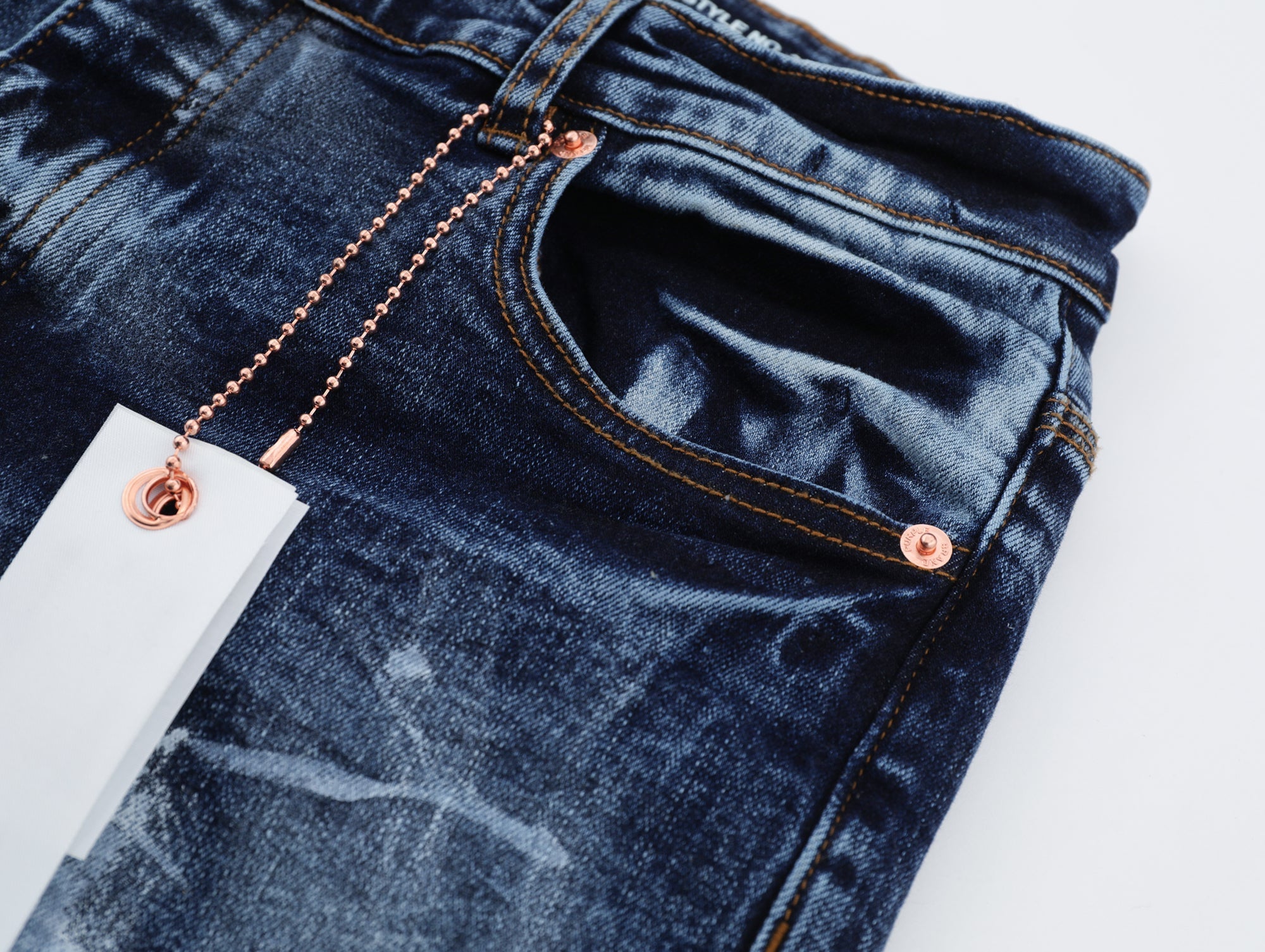 P133 Blue Brushed Jeans