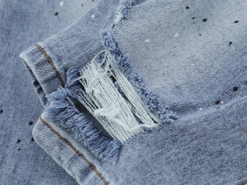 P128 Splattered Paint Jeans