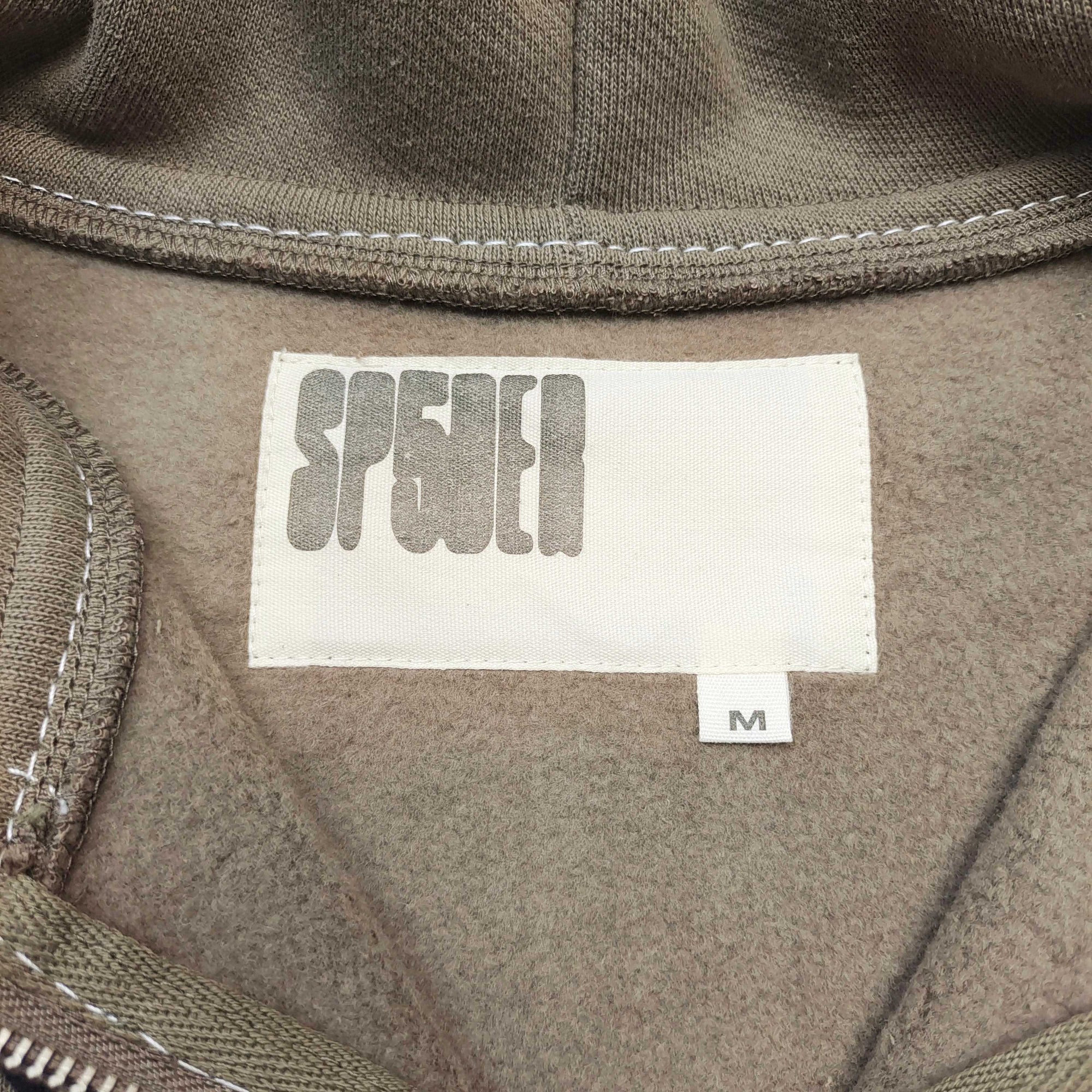 Sp5der T&F Zip Hoodie 'Brown'