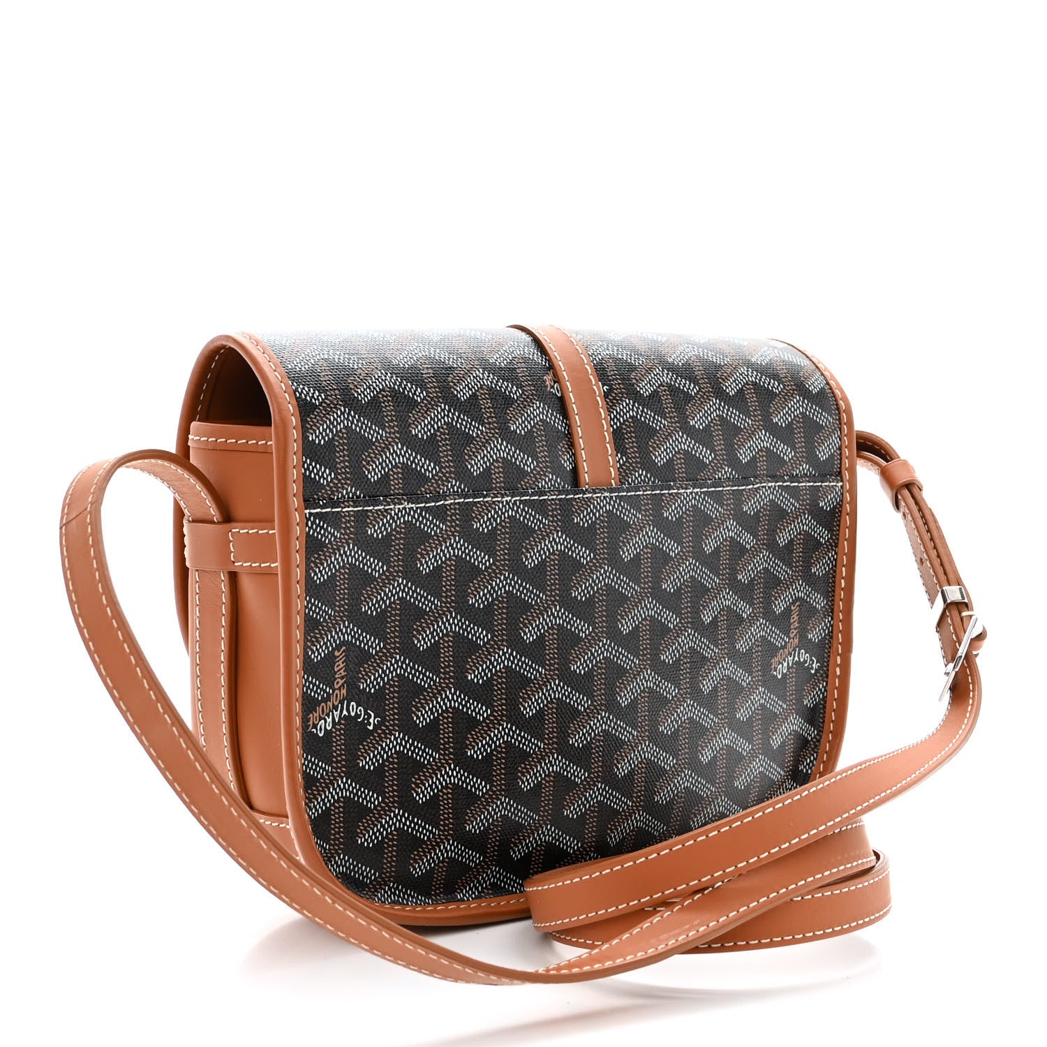 Black Brown Goyrd Messenger Bag