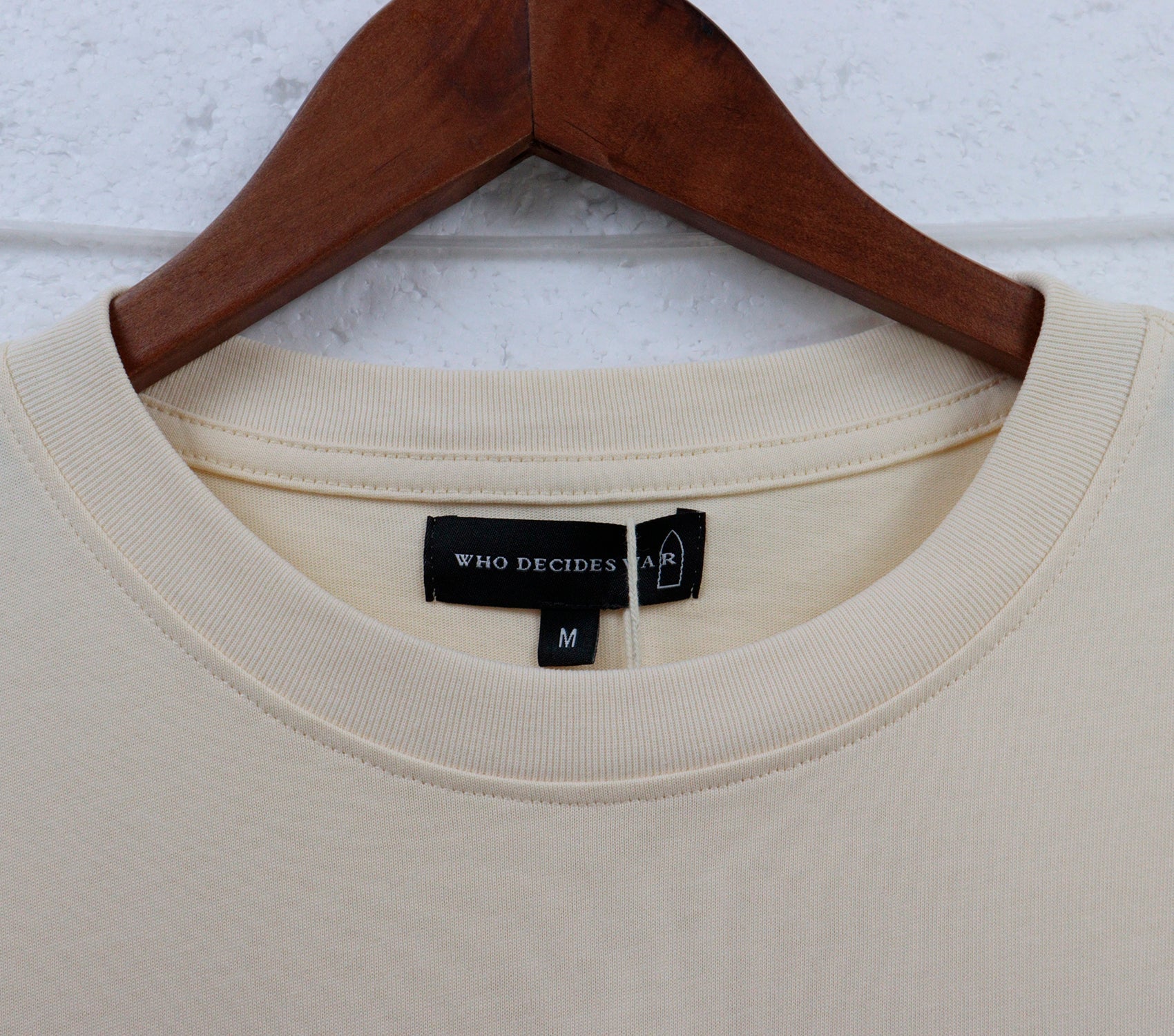 White Thorned Abstract Cotton Jersey T-Shirt