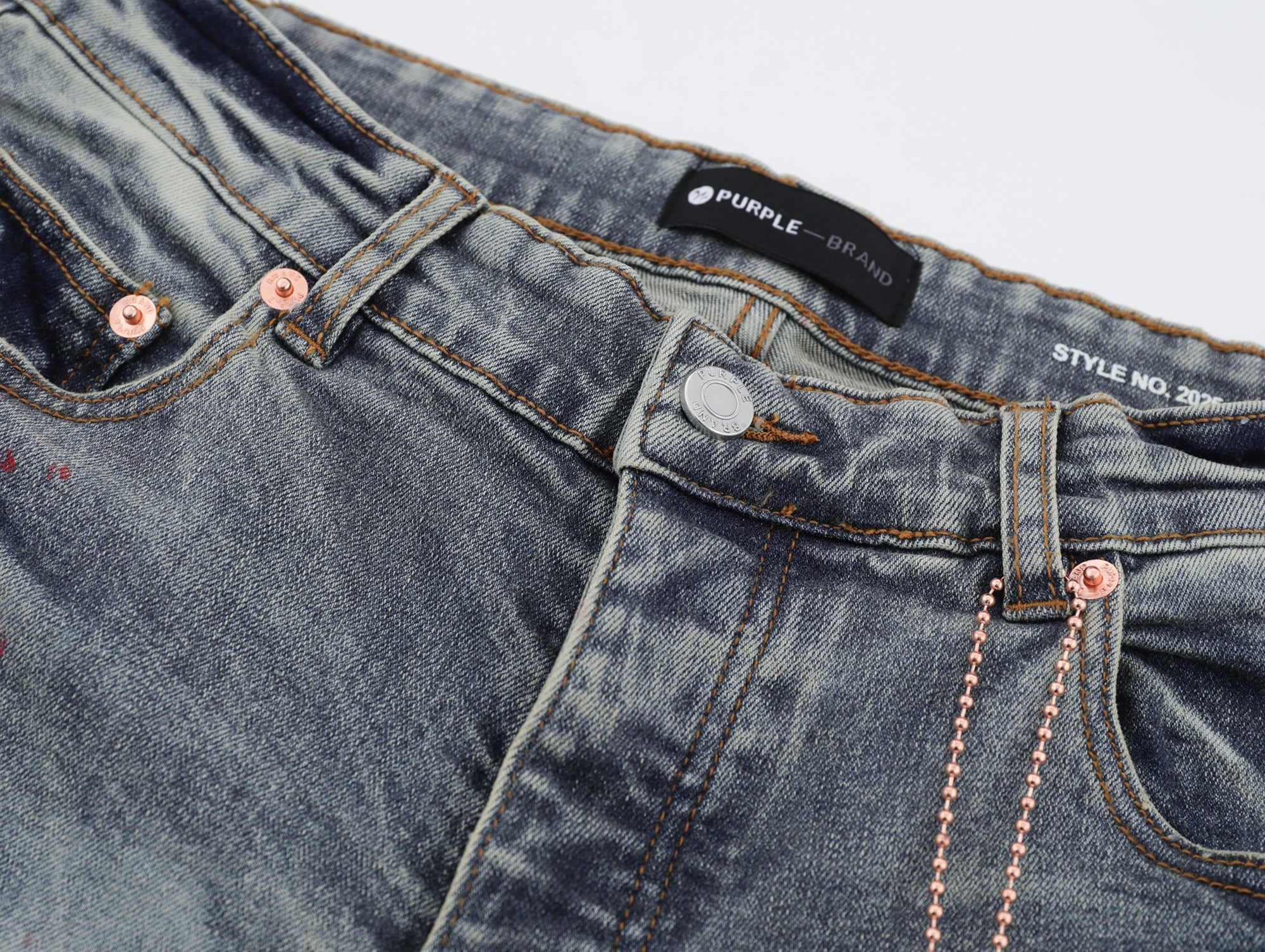 P505 Red/White dotted Jeans