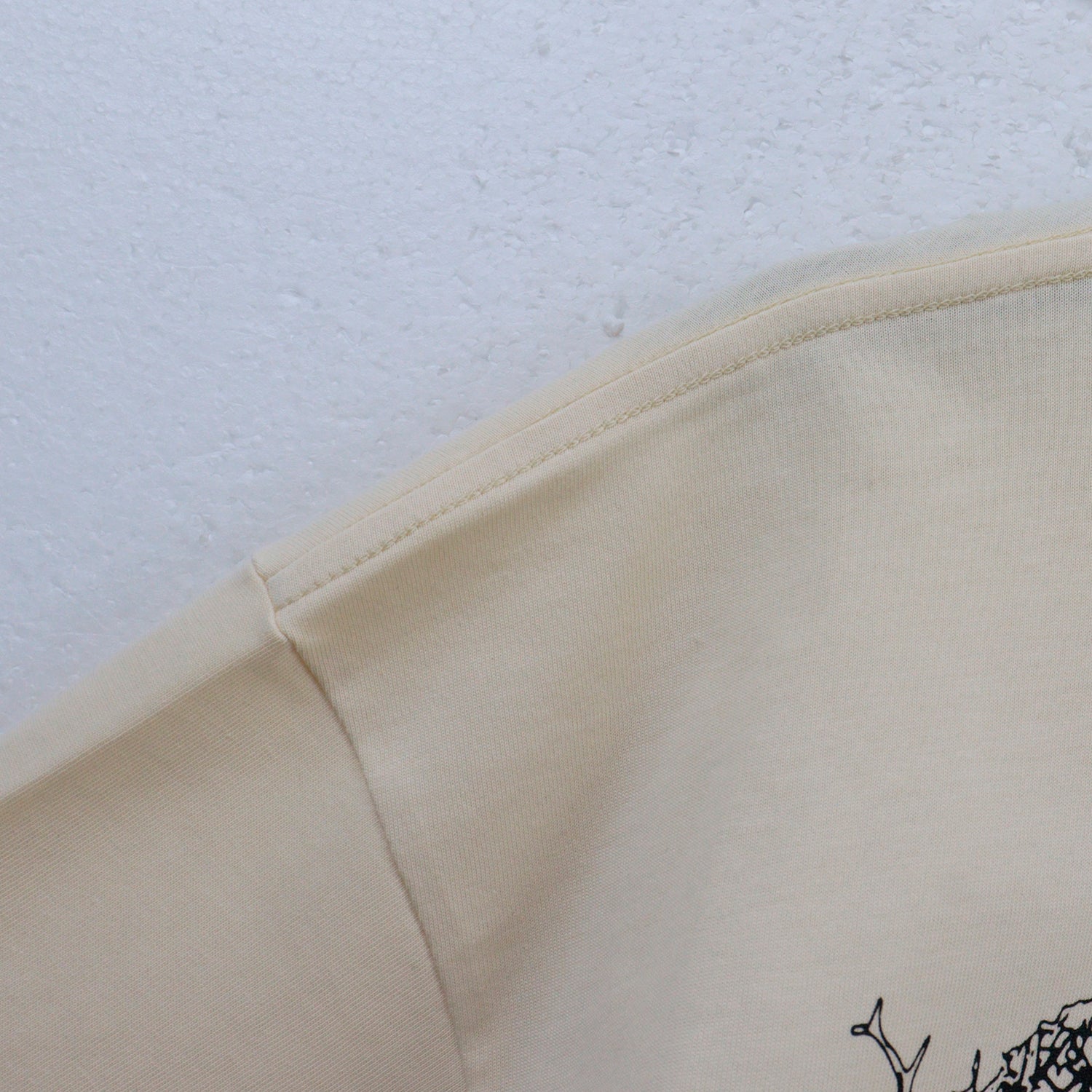 White Thorned Abstract Cotton Jersey T-Shirt