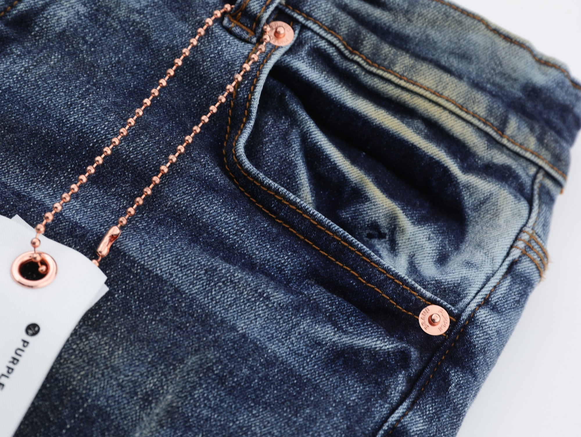 P503 Blue Painted Jeans