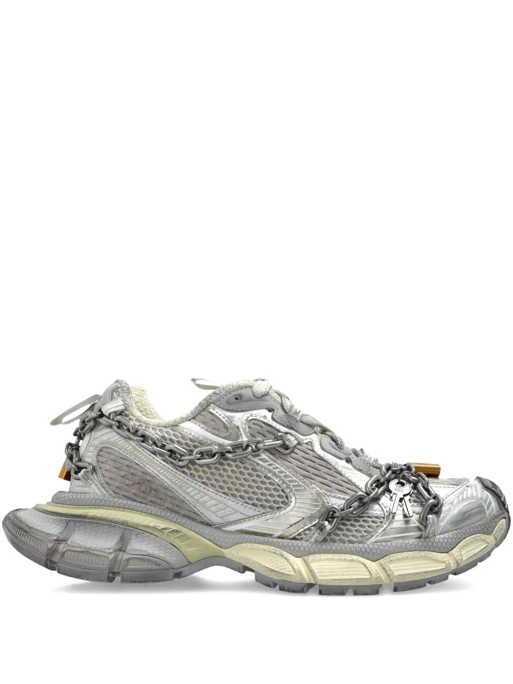 Balenciaga 3xl Chain Sneaker - Silver-2