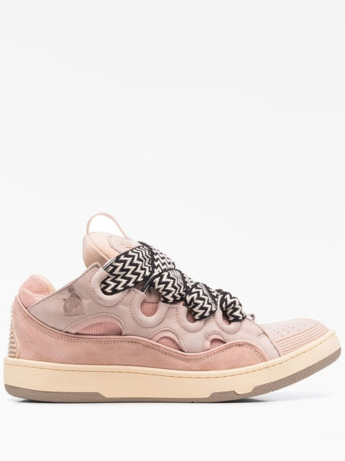 Pink White Laces - Curb Sneakers