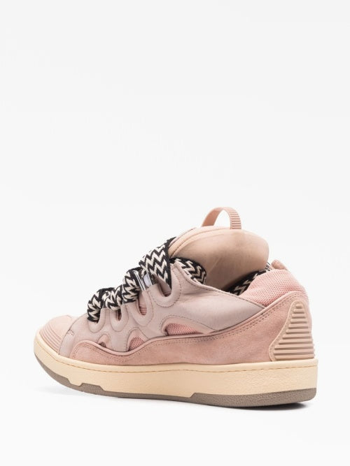 Pink White Laces - Curb Sneakers