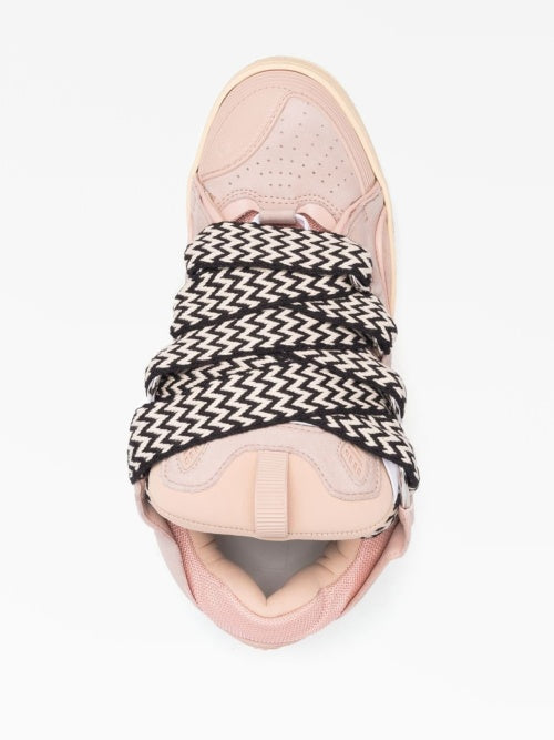 Pink White Laces - Curb Sneakers
