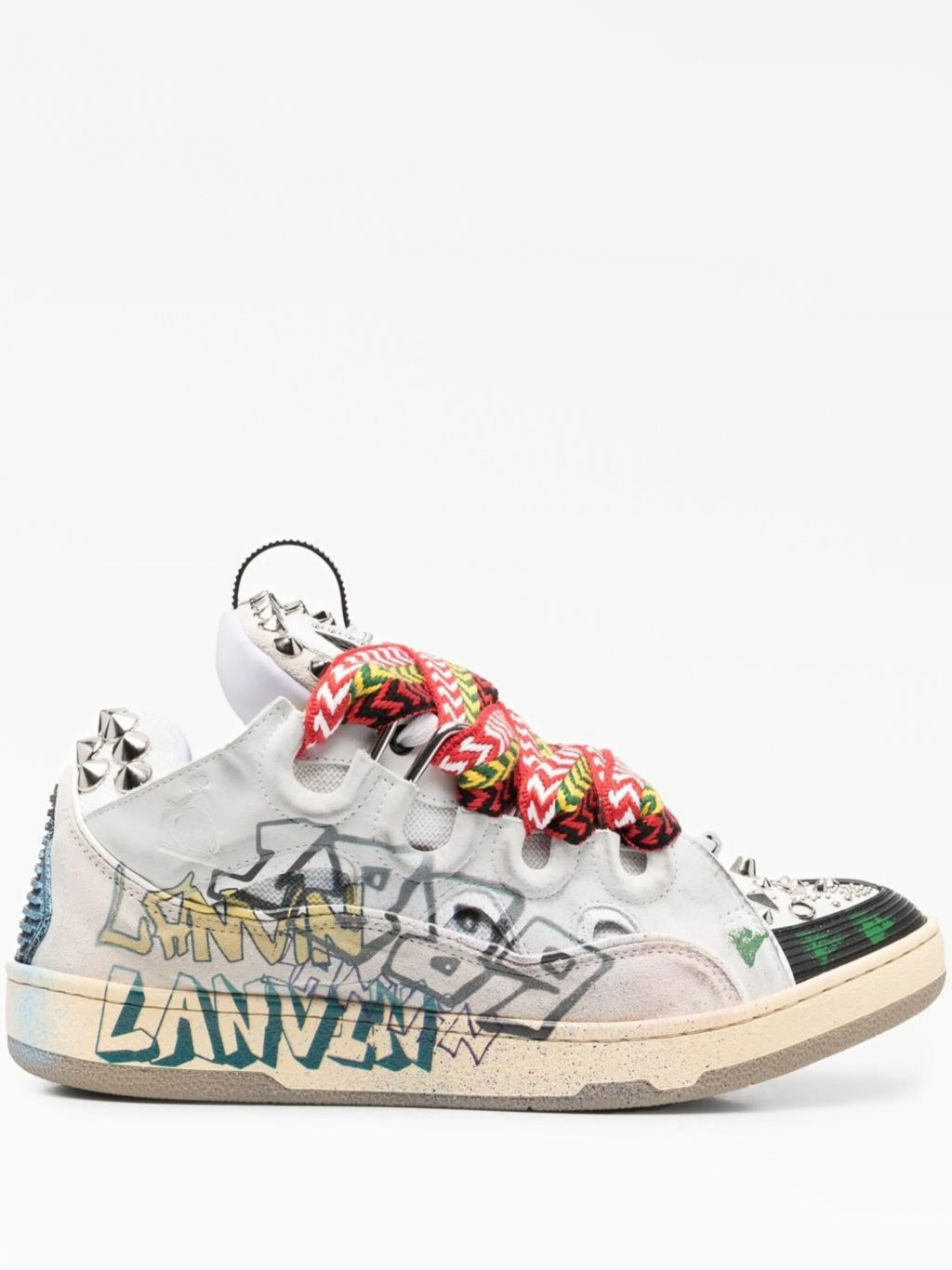 White Graphiti - Curb Sneakers