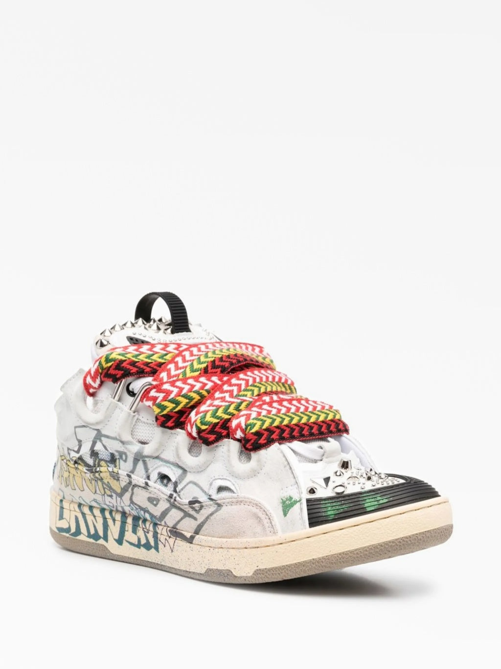 White Graphiti - Curb Sneakers