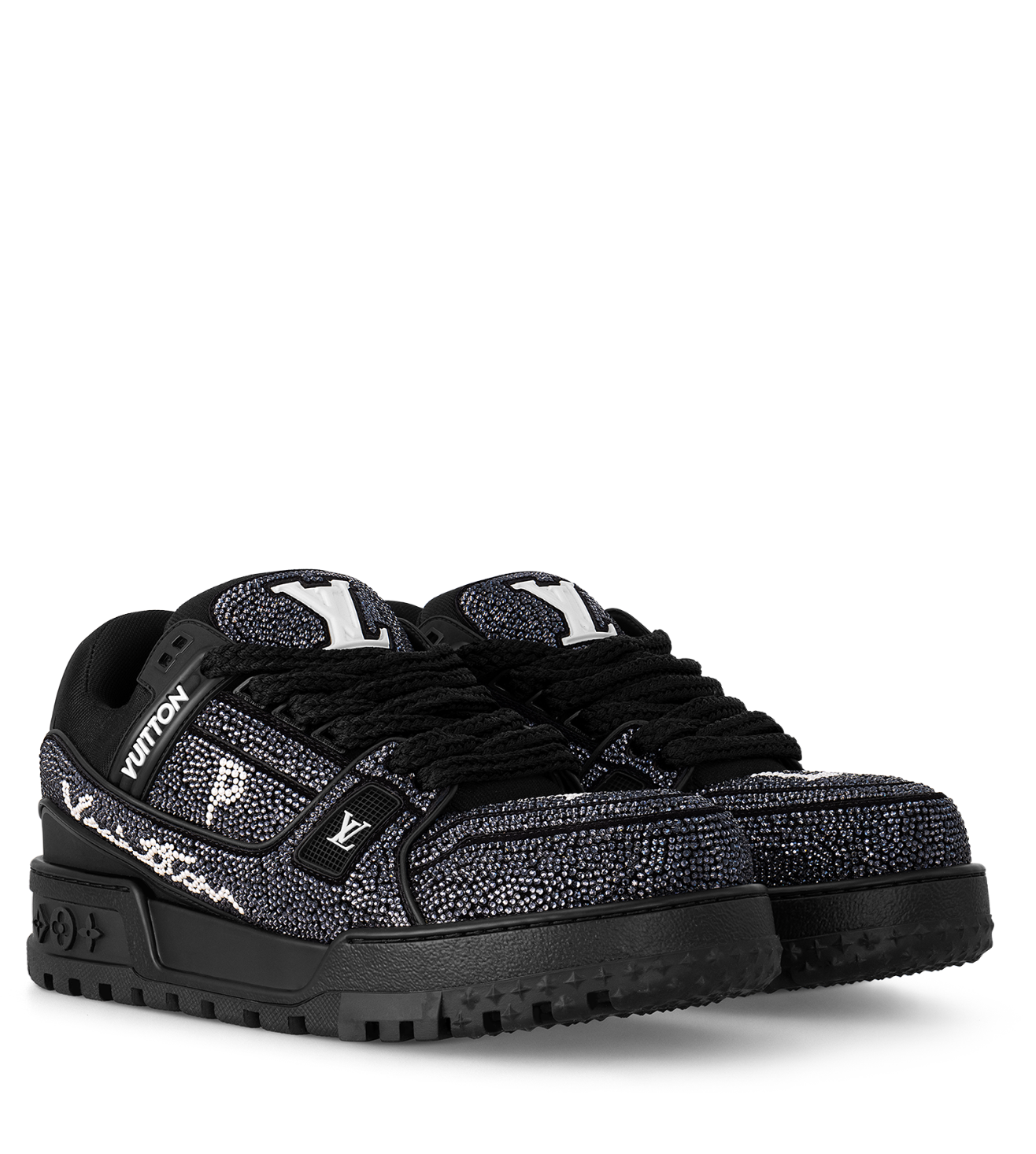 LV 'Maxi Black Swarovksi Crystal'