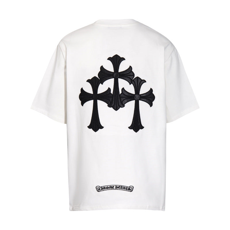 CH 'Three Patched Crosses' WHITE/BLACK