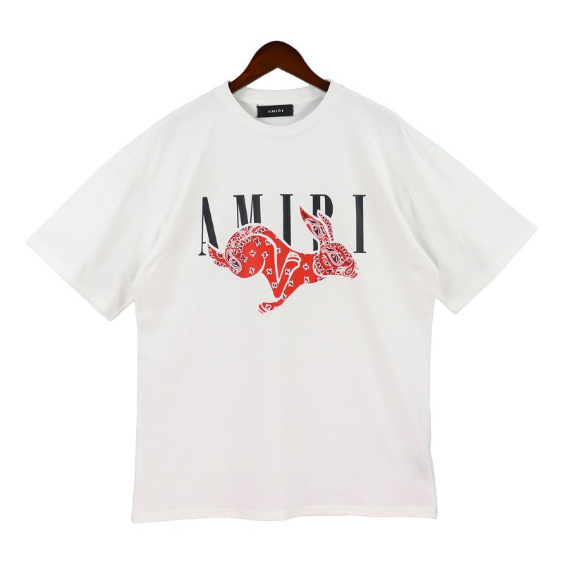 AM 'Red Bunny' White Tee