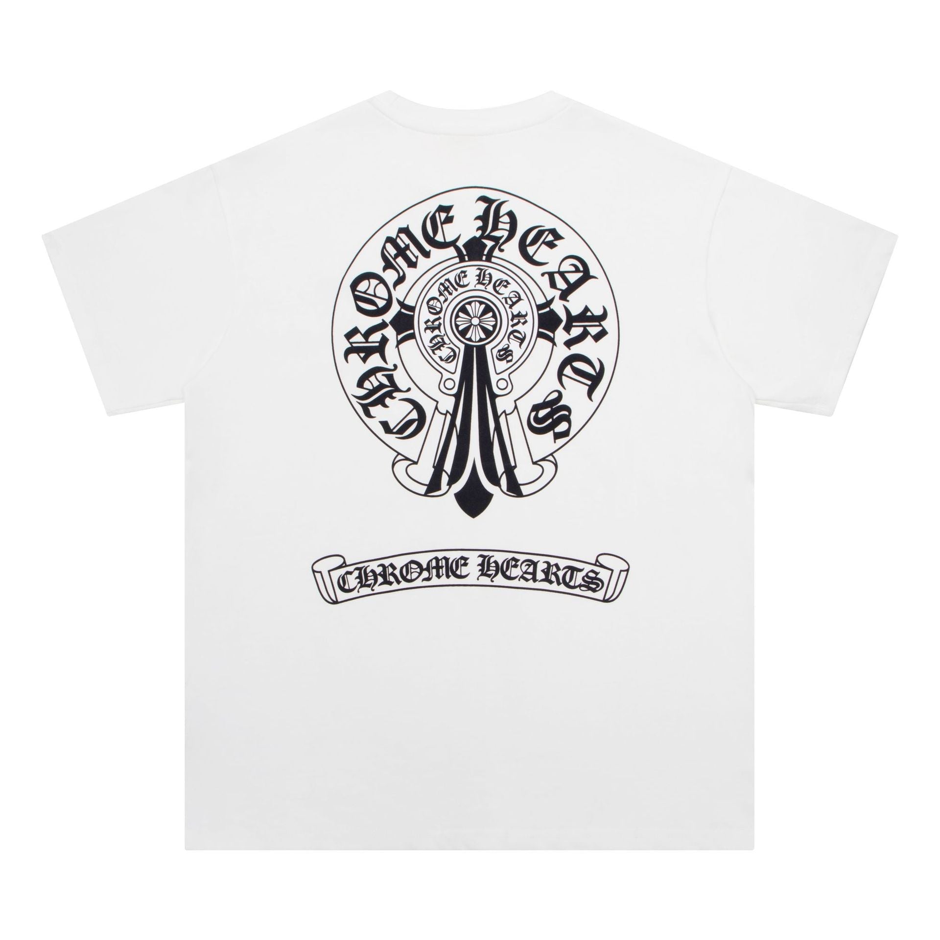 CH Double Horseshoe cross White