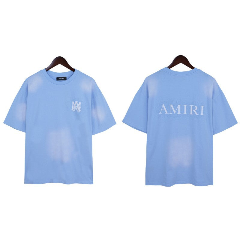 AM 'Sky Blue Small Logo' Tee