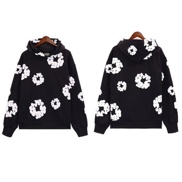 DT 'Cotton Wreath Black/White' Hoodie