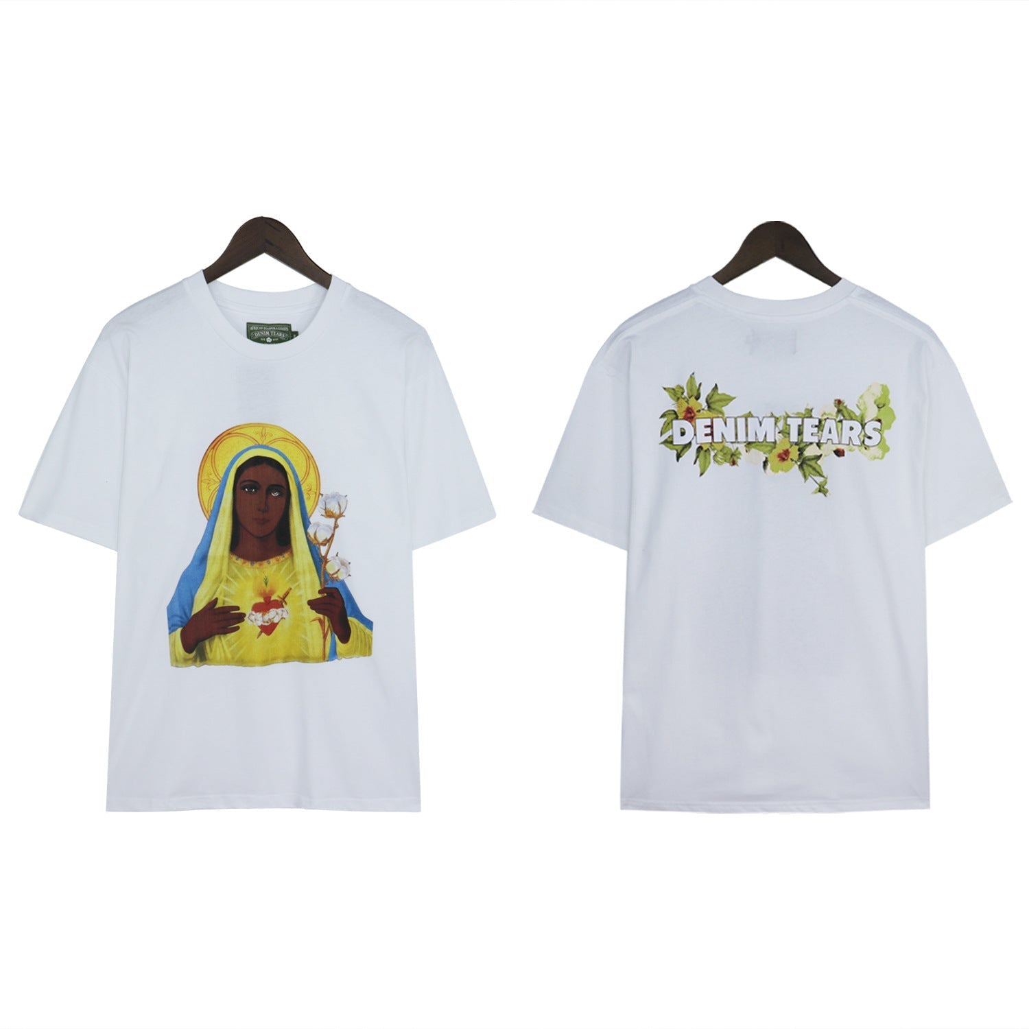 DT 'Madonna Flower' White Tee