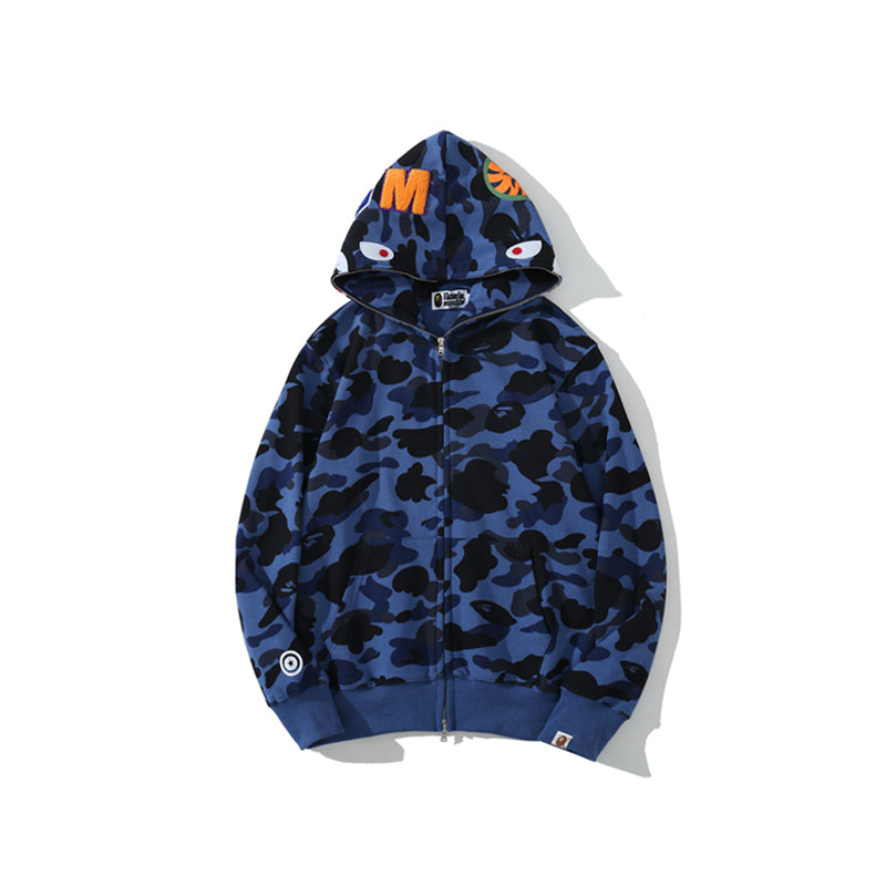 Dark Blue Camo Branded Jacket