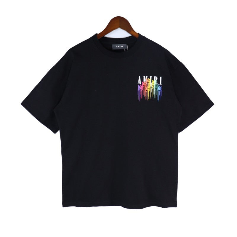 AM 'Drippin Logo' Black Tee