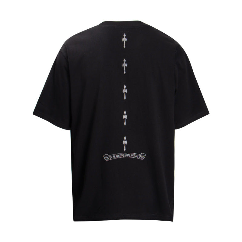 CH 'Lined down Crosses'  BLACK