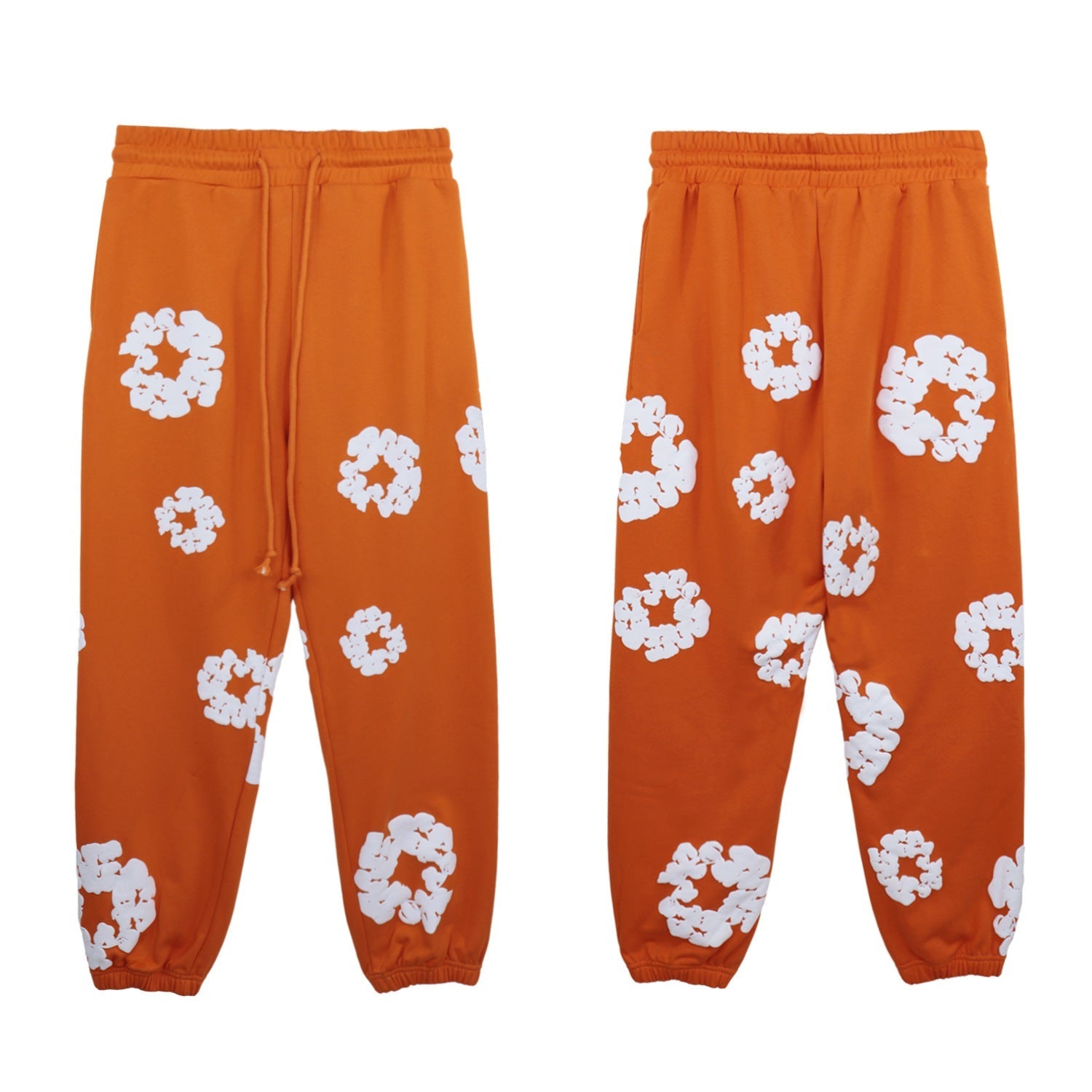 DT 'Cotton Wreath Orange' Sweatpants