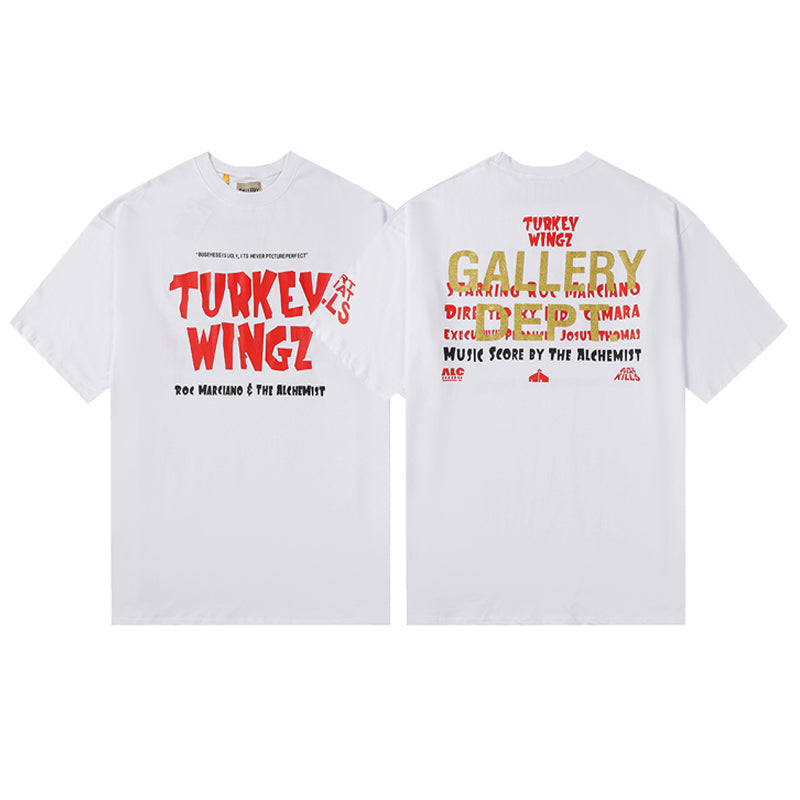 Gal White 'Turkey Wingz' Tee