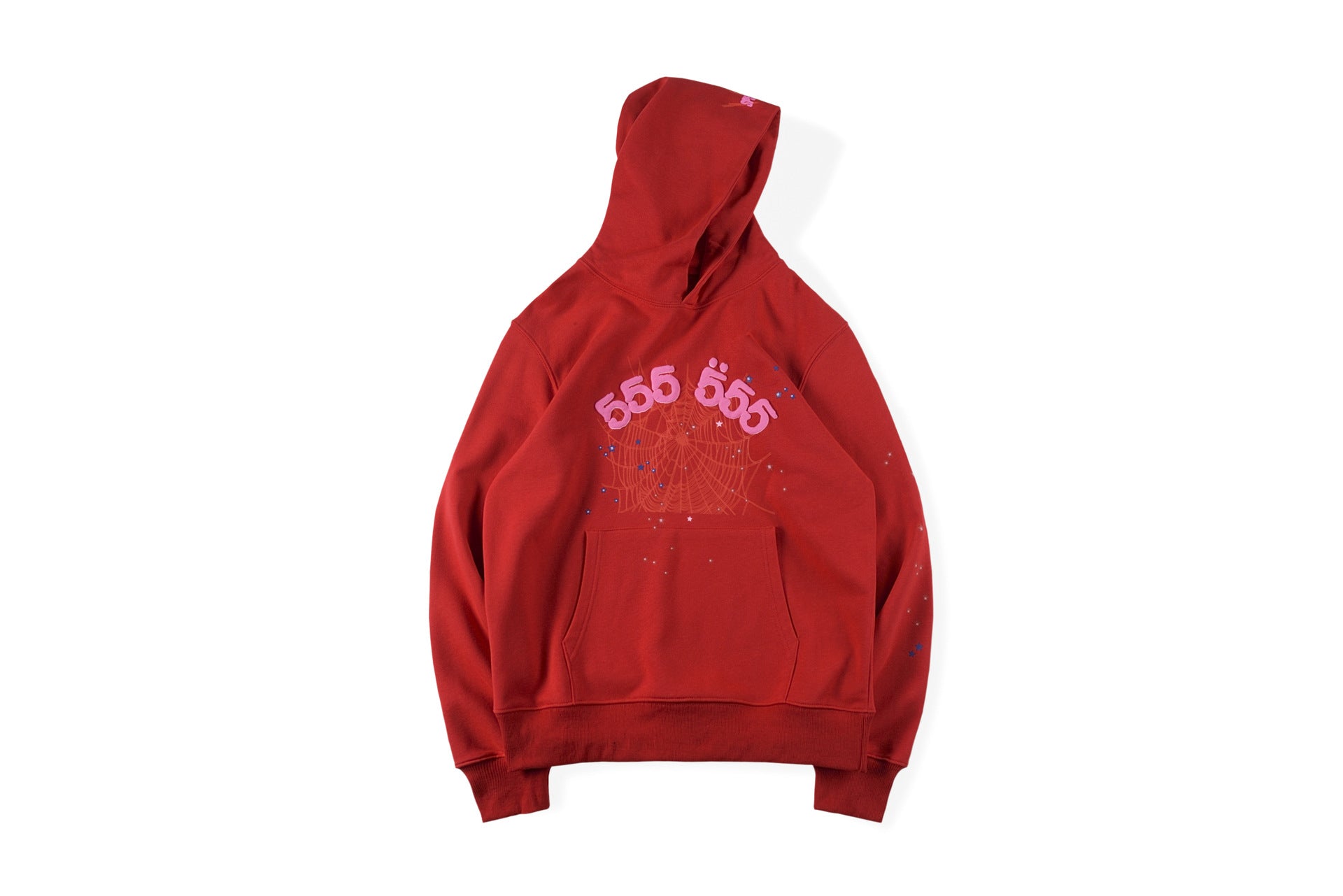 Red Pink Gold Web Spider Hoodie