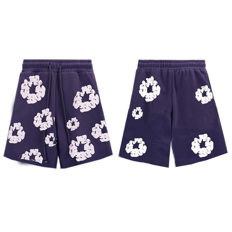 DT 'Dark Purple Wreath' Sweat Shorts