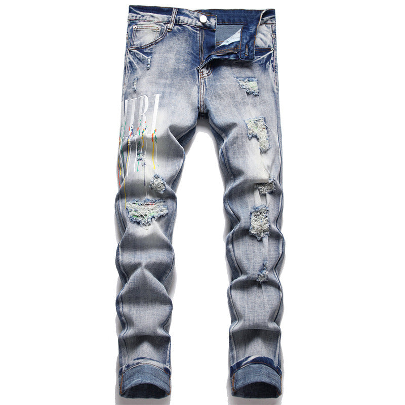 'Dripping Denim' Jeans