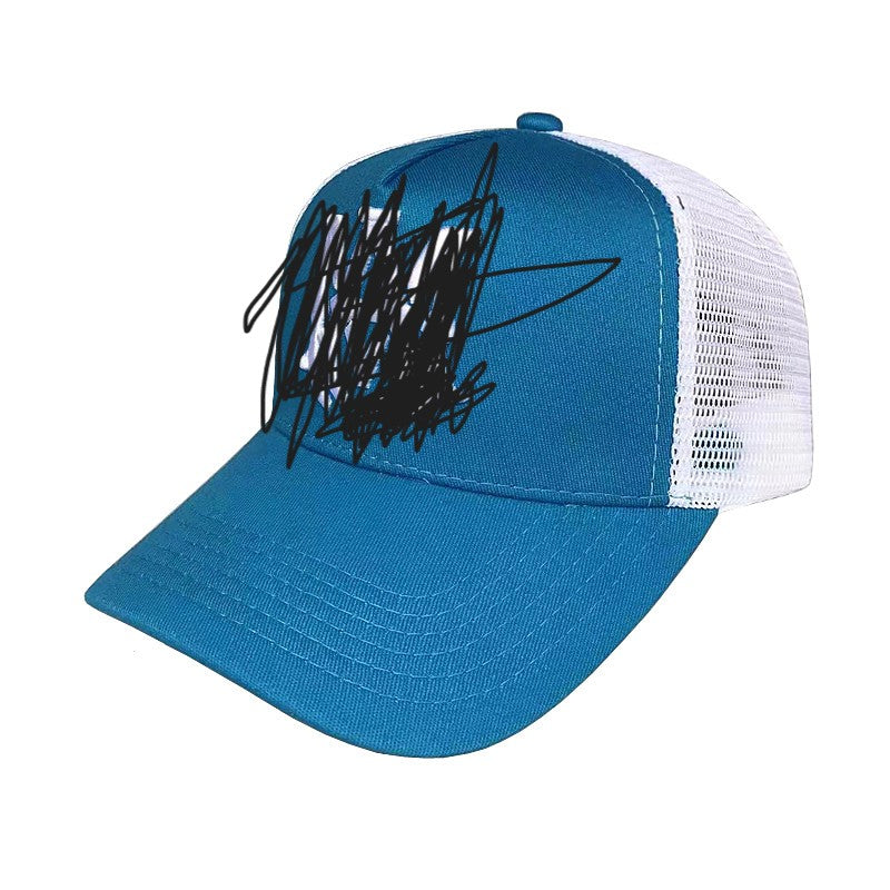 AM-sky blue and white