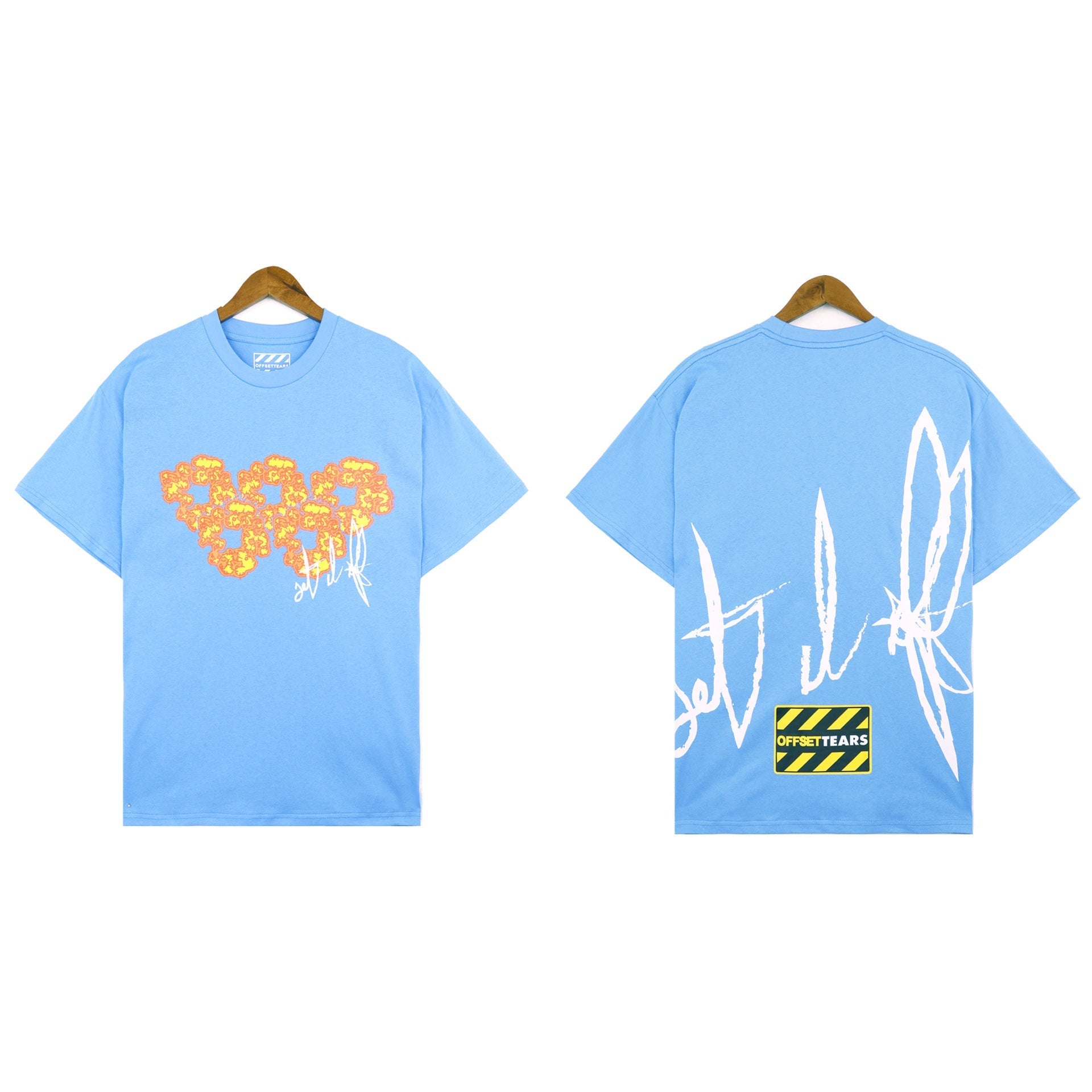 DT X 'Offset Sky Blue' Tee