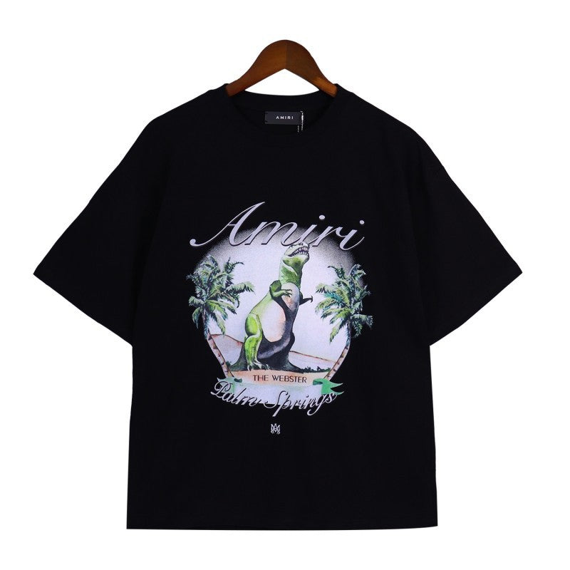 AM 'Webster Dinosaur' Black Tee