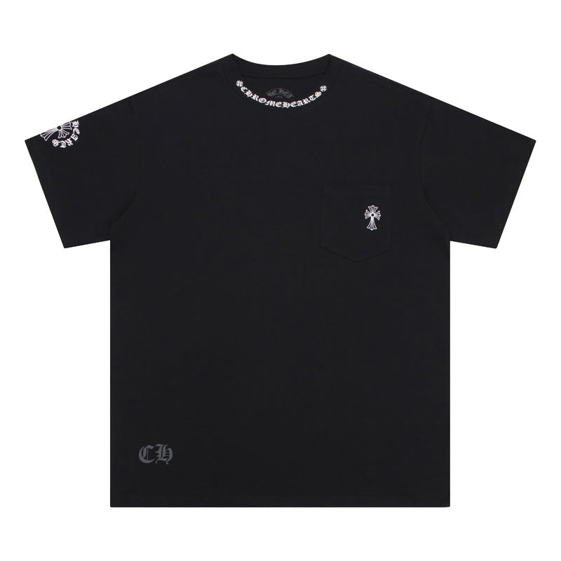 CH Neck logo short sleeve BLACK
