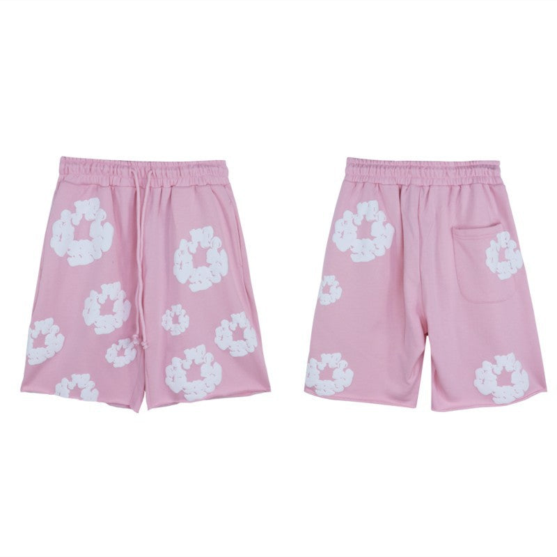 DT 'Pink Wreath' Sweat Shorts