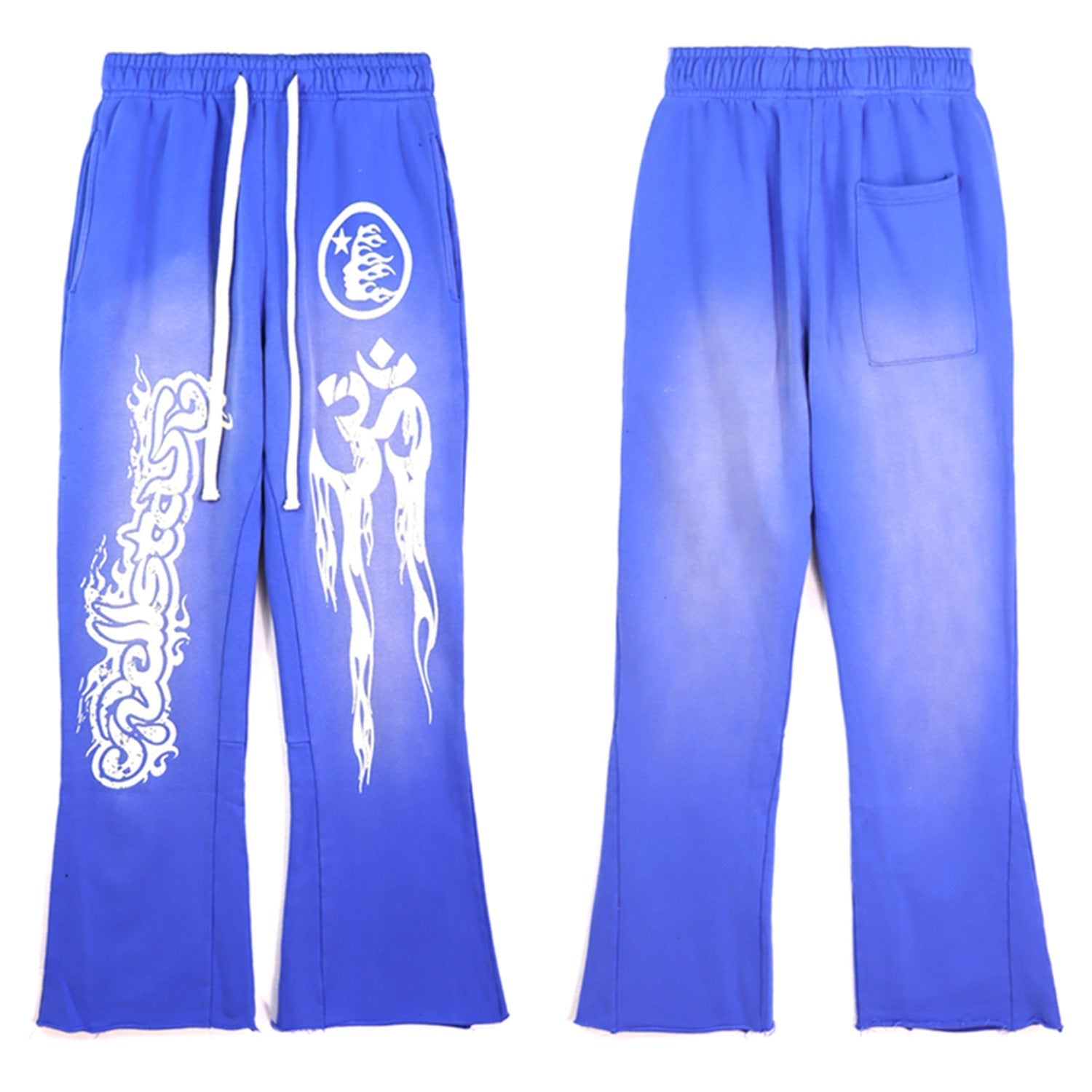 HSTAR 'Flared Thunder' Blue Pants