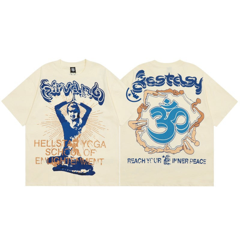 HSTAR 'Yoga Cream & Blue' Tee