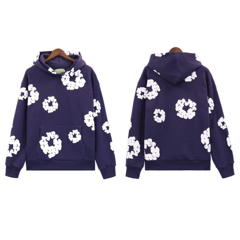 DT 'Cotton Wreath Dark Purple' Hoodie