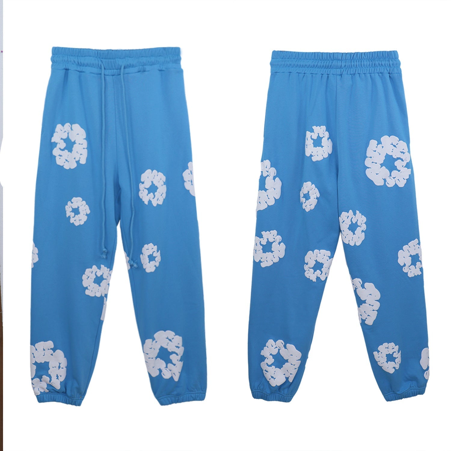 DT 'Cotton Wreath Sky Blue' Sweatpants