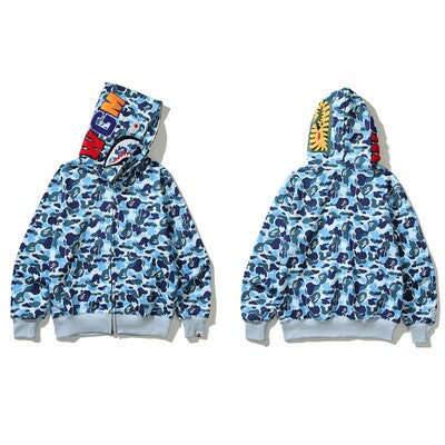 Blue Camo Branded Jacket