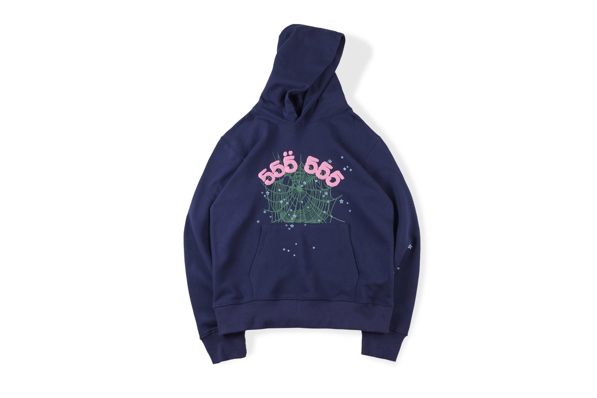 Spider Angel Number Dark Blue Hoodie