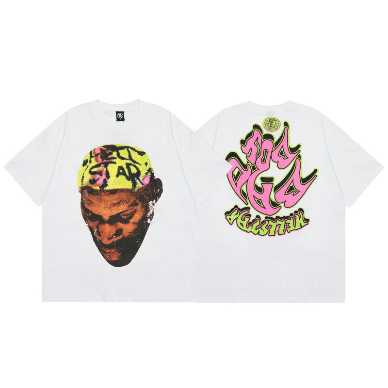 HSTAR 'Unside Down BadBoys Green/Pink' Tee