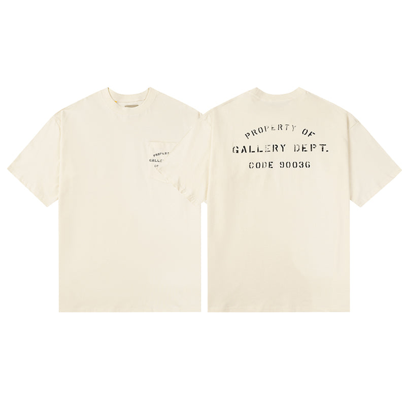 Gal 'Property Of Stencil' Antique White Tee