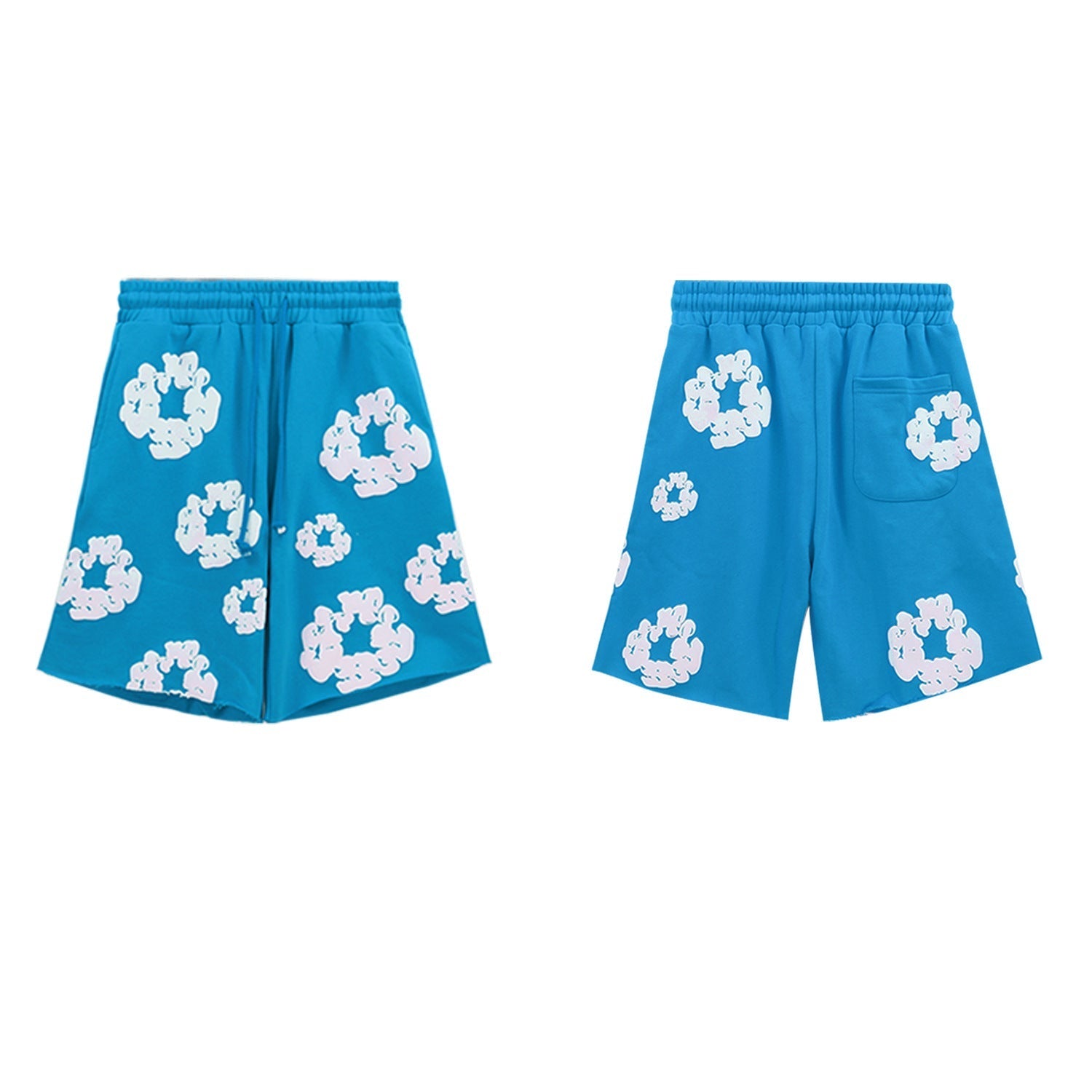 DT 'Light Blue Wreath' Sweat Shorts