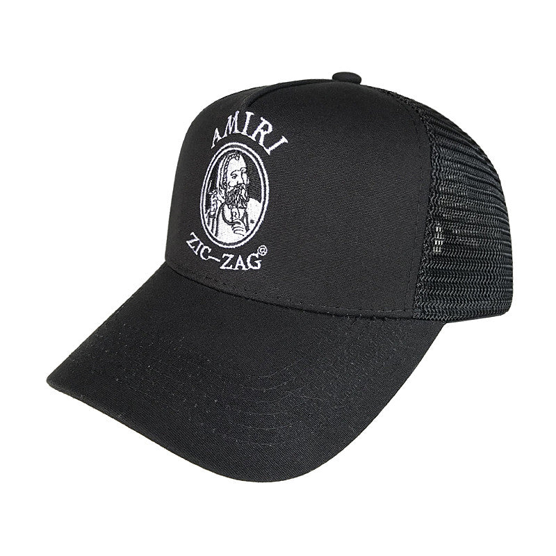 Old man head - black