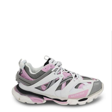 White gray and pink patent Track 3.0