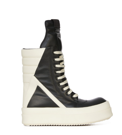 Black/Milk Mega Bumper Hightop GeoBasket Sneakers